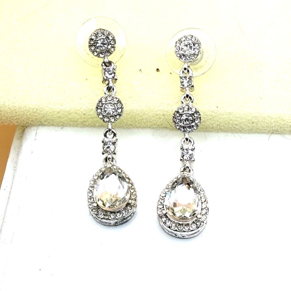 Elegant Silver Drop Earrings